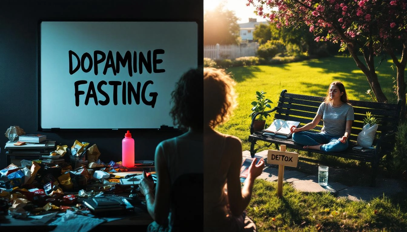 dopamine fasting vs dopamine detox chart