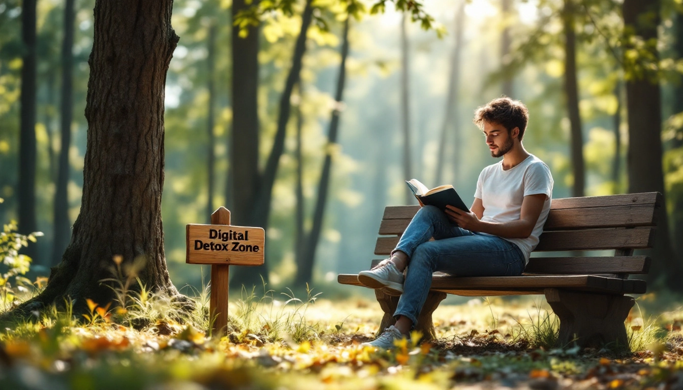 Digital detox plan template for a healthier and happier life