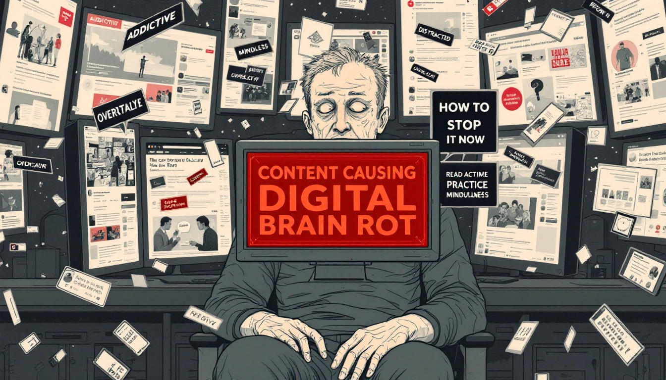 Content causing digital brain rot and how to stop it now