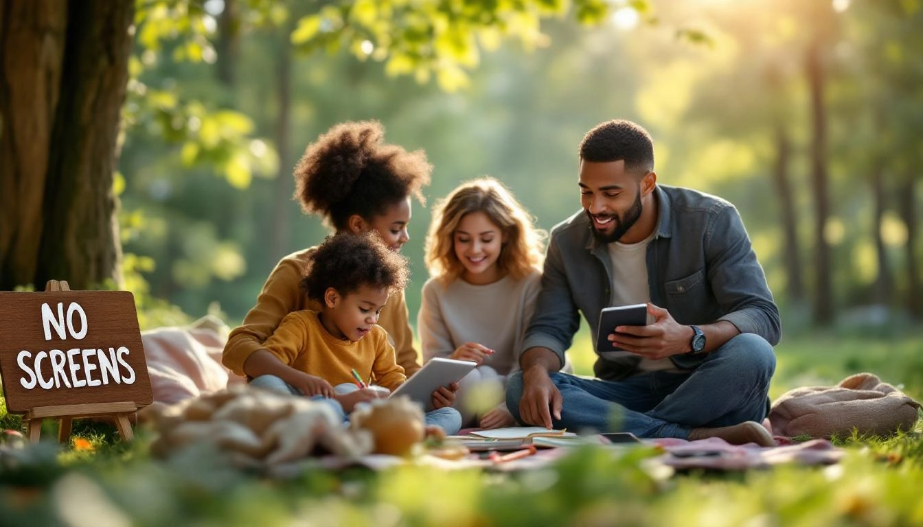 alt='Family digital detox ideas for screen-free weekend'