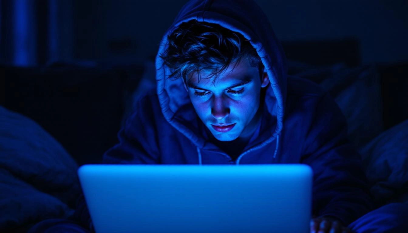 alt='depression from doomscrolling infographic'