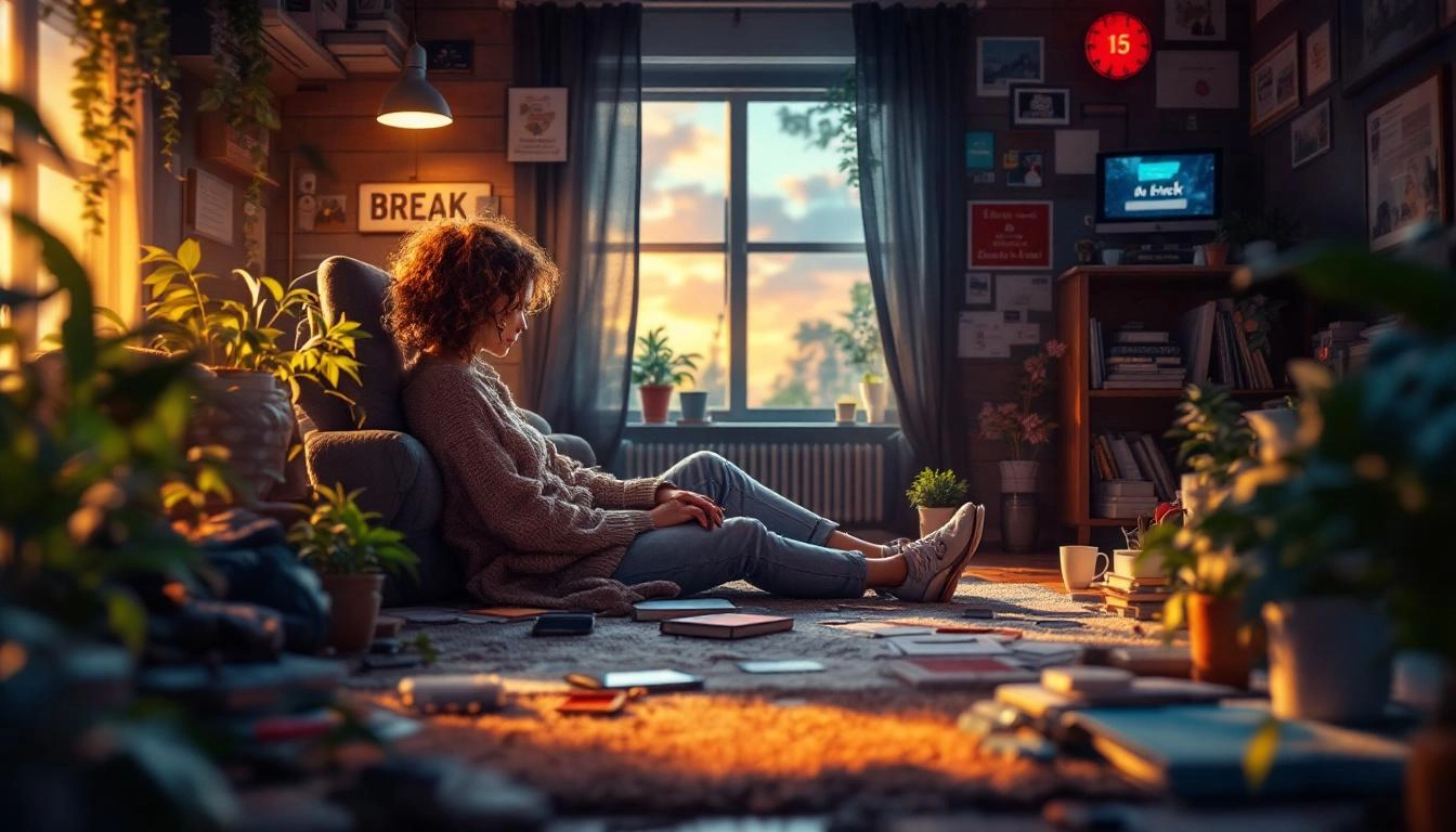 alt='When to take a break from social media illustration'