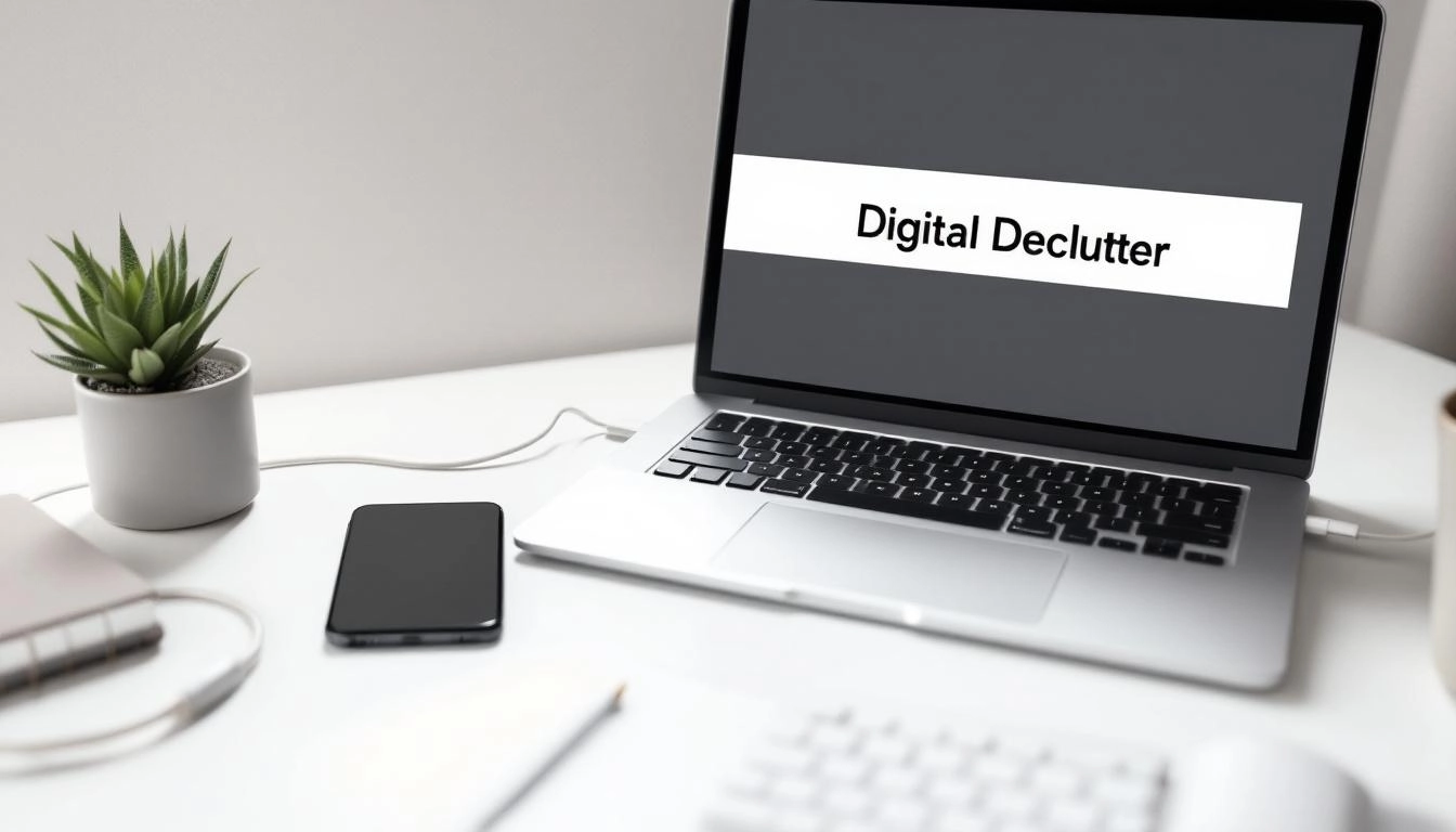 Digital declutter strategies to organize files and devices