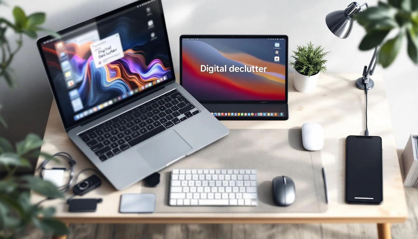 Digital declutter checklist for organizing devices