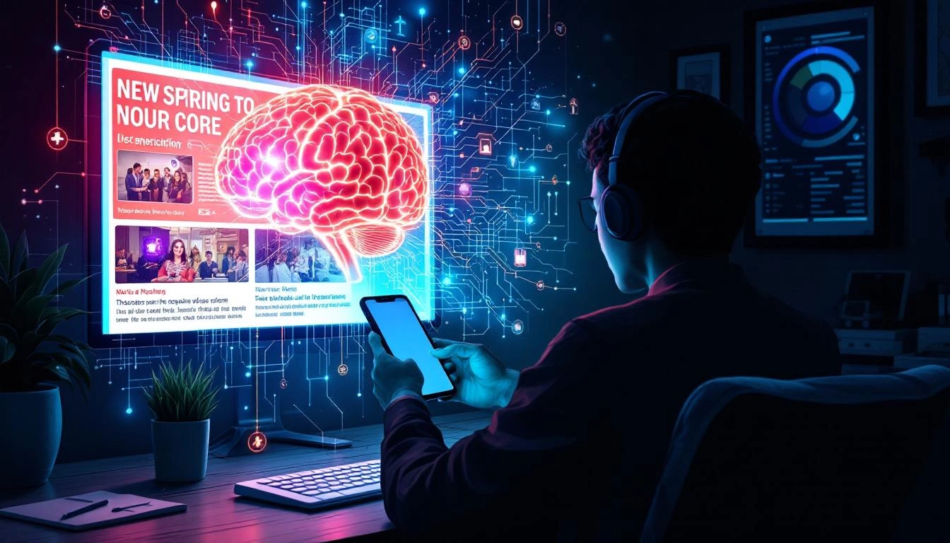 doomscrolling brain effects illustration